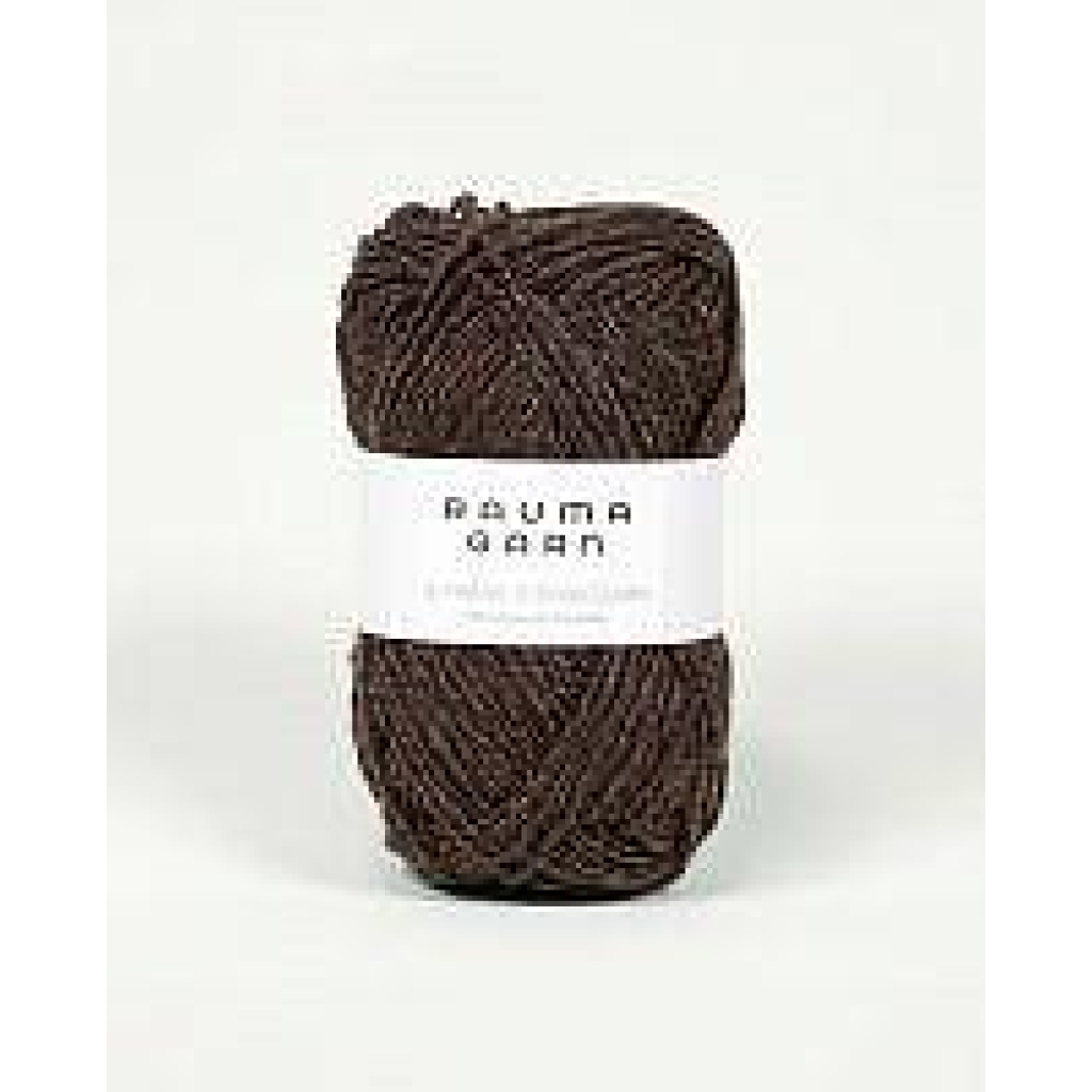 3-TR. STRIKKEGARN Rødbrun melert - 164