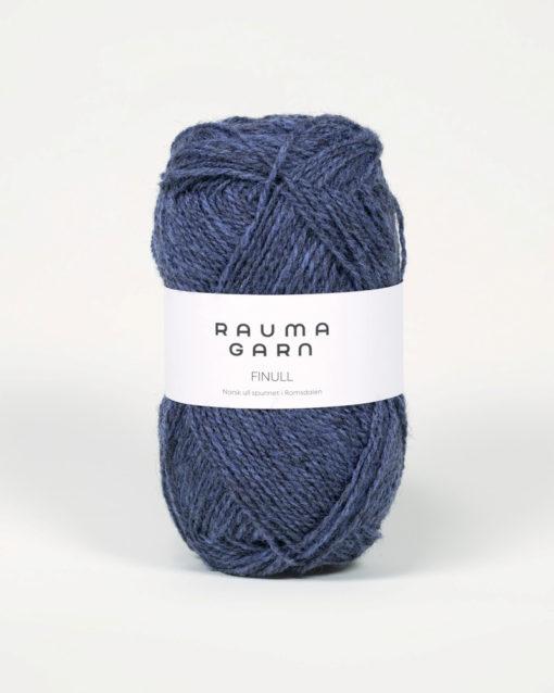 FINULL 4124 Blå mørkmelert