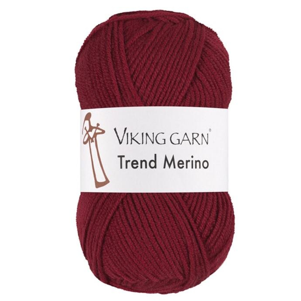 TREND MERINO Mørk rød - 455