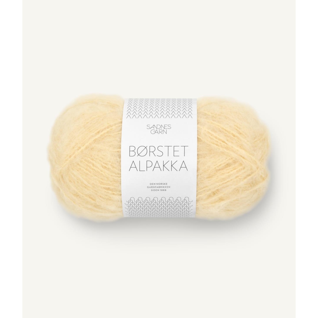 2112 Børstet Alpakka Lys Gul