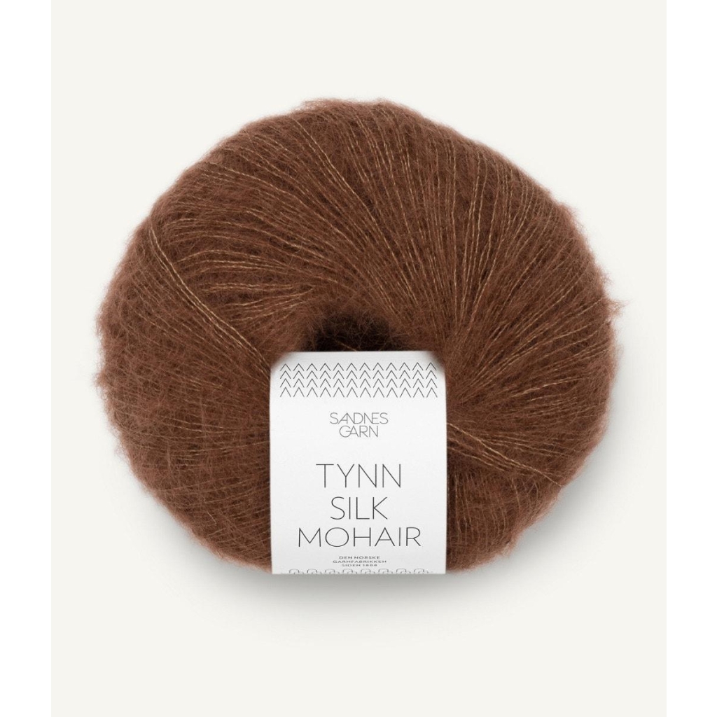 3073 Tynn Silk Mohair Sjokolade