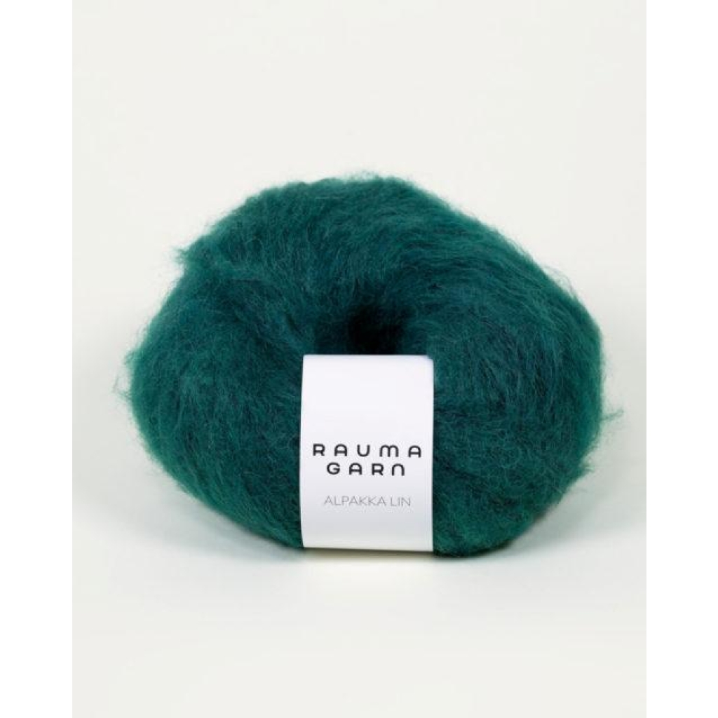 Alpakka Lin Smaragdgrønn