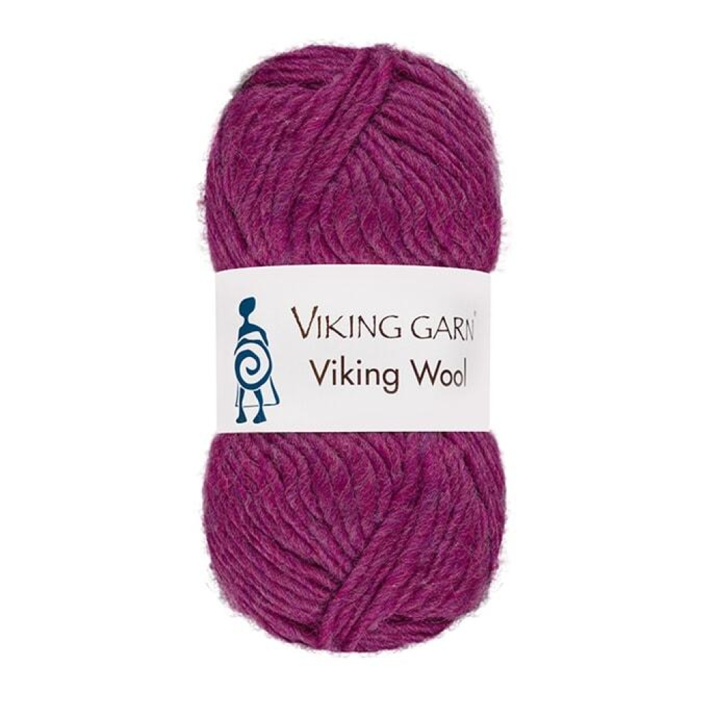 VIKING WOOL Mørk rosa - 566