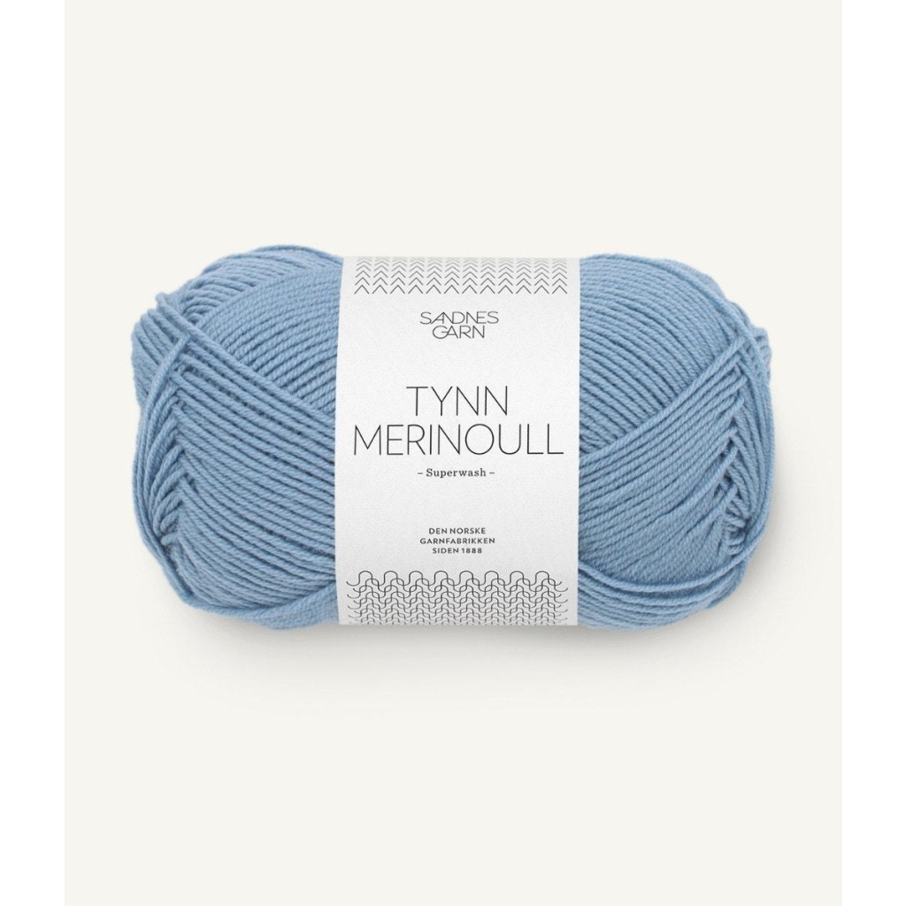 6032 Tynn Merinoull Blå Hortensia  Nm 28/2x4