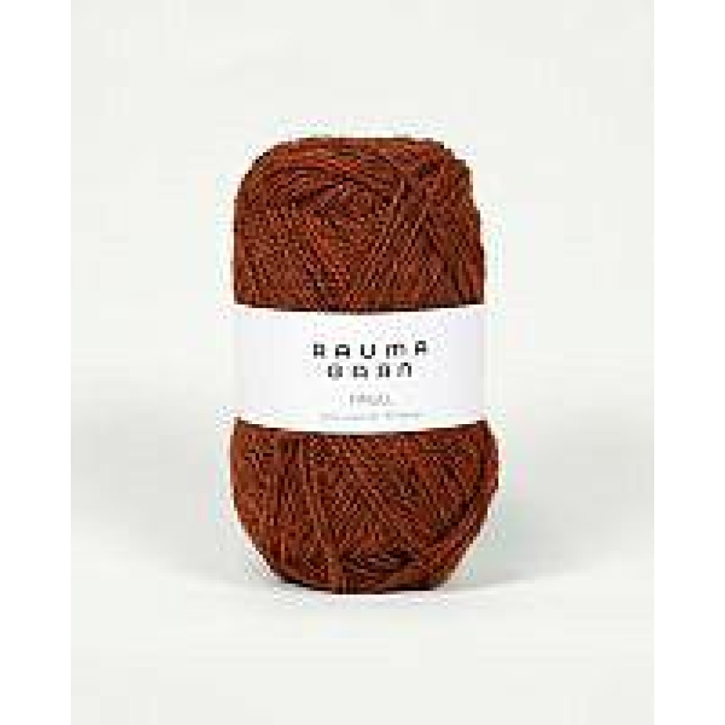 FINULL Rustrød mørkmelert - 4132