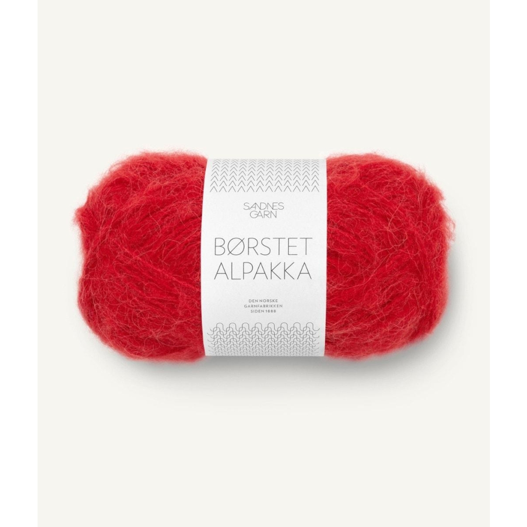4227 Børstet Alpakka Equestrian Red Nm 2,2/1