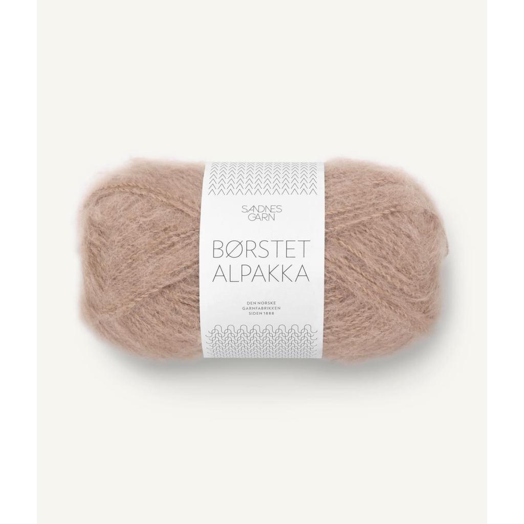 3040 Børstet Alpakka Caffè latte