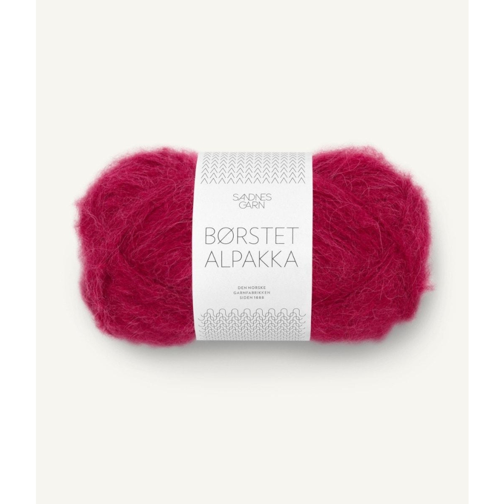 4255 Børstet Alpakka Rumba Red Nm 2,2/1