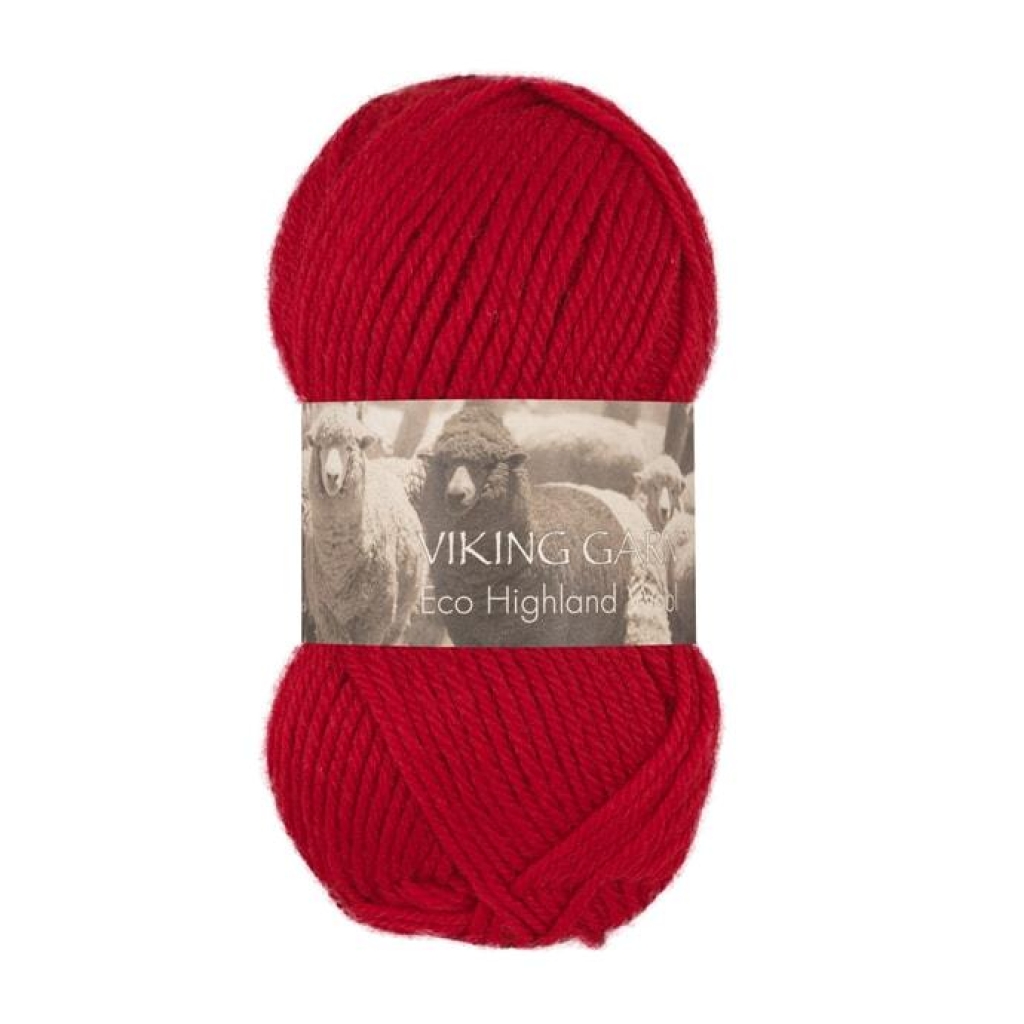 ECO HIGHLAND WOOL Rød - 250