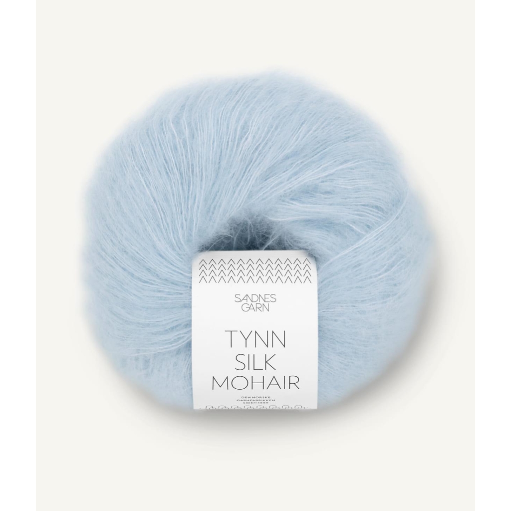 Tynn Silk Mohair Lys Blå 6012