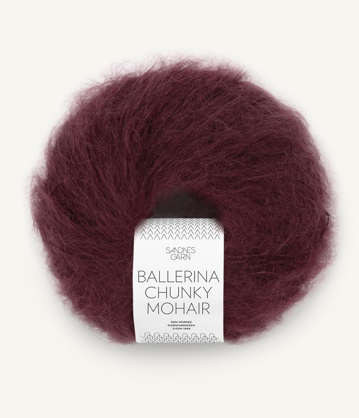 4372 Ballerina Chunky Mohair Dyp Burgunder