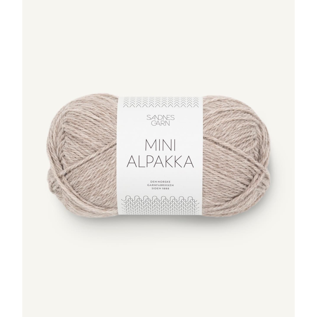 2650 Mini Alpakka Gråbeige Melert