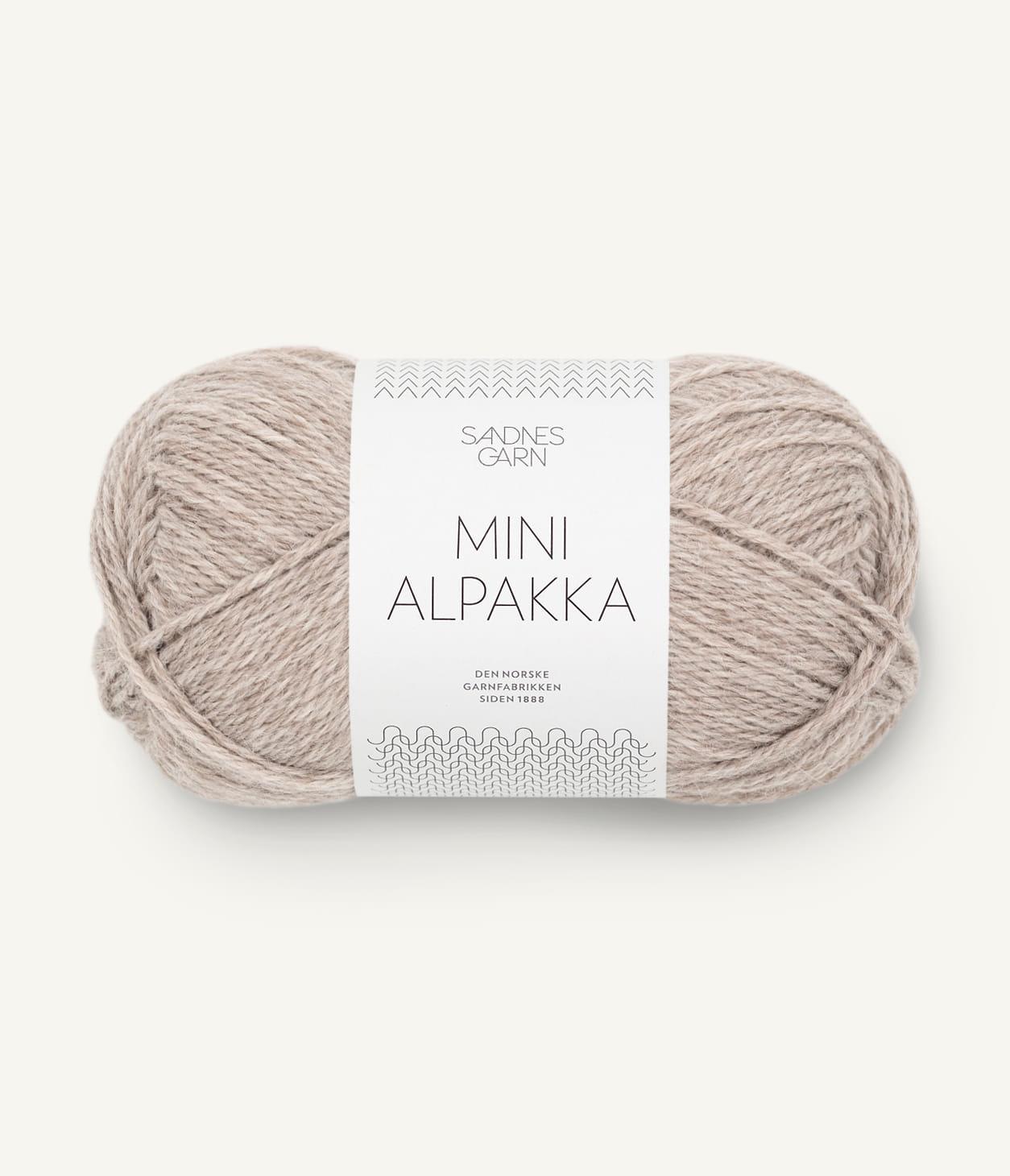 2650 Mini Alpakka Gråbeige Melert