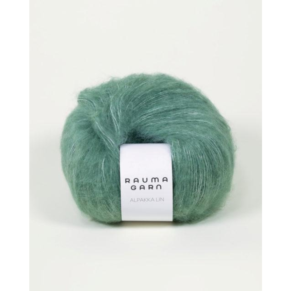 Alpakka Lin Jadegrønn