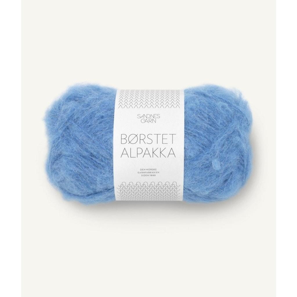 6044 Børstet Alpakka Regatta Blå