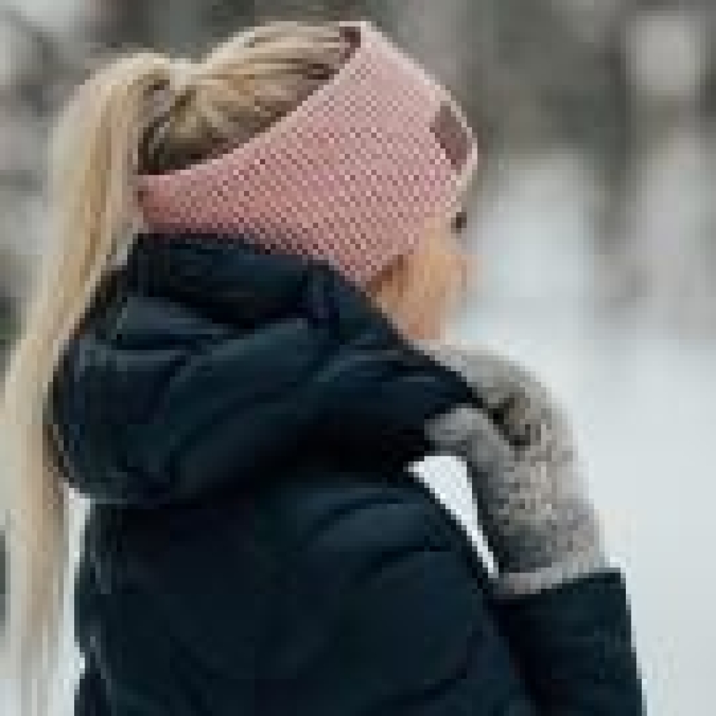 Headband Knit Light Pink-LittleMy