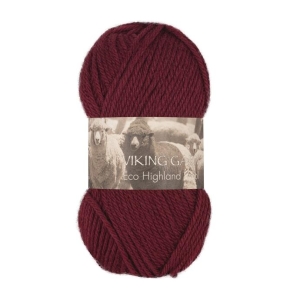 ECO HIGHLAND WOOL Mørk burgunder - 258