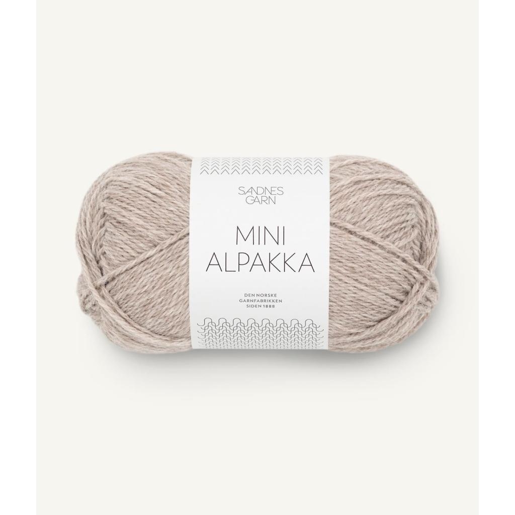 2650 Mini Alpakka Gråbeige Melert