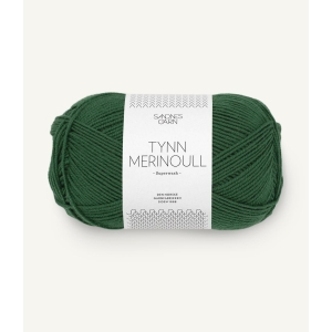 8072 Tynn Merinoull Skoggrønn