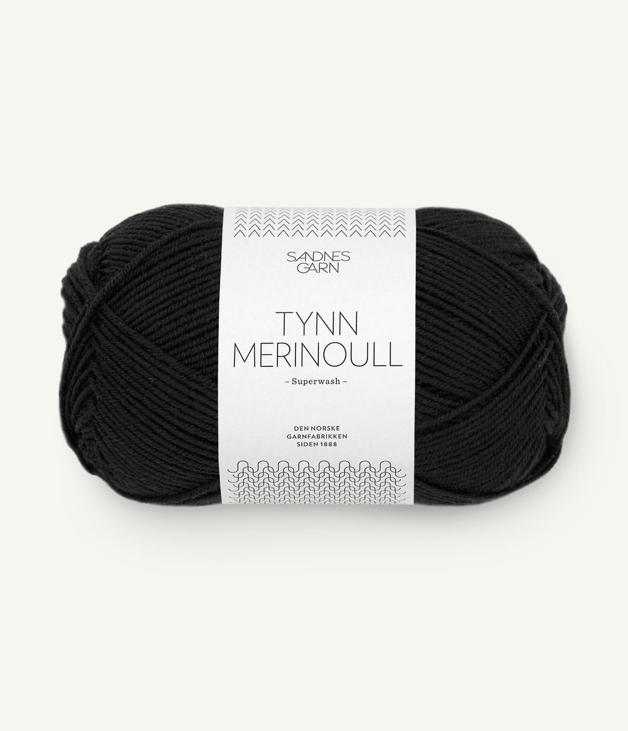 1099 Tynn Merinoull Sort