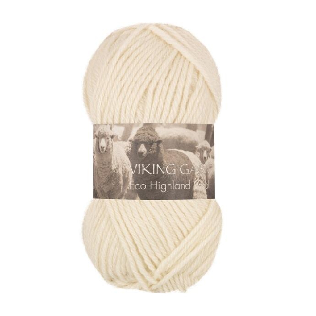 ECO HIGHLAND WOOL Naturhvit - 202
