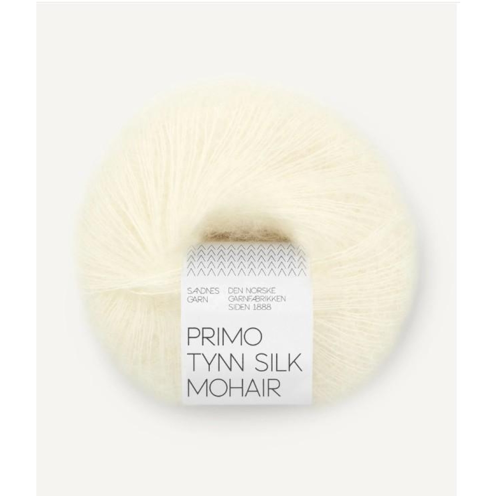 1012 Primo Tynn Silk Mohair Natural White