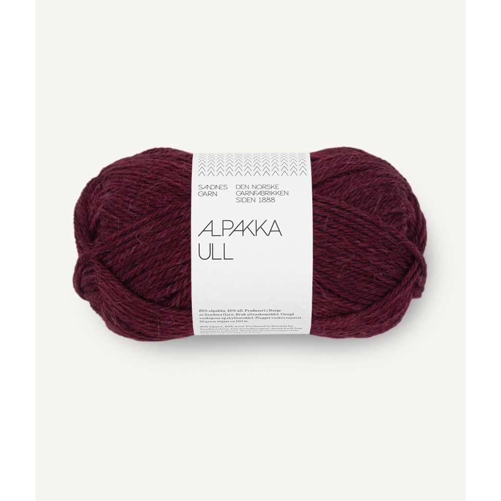 4372 Alpakka Ull Dyp burgunder Nm 8,0/4