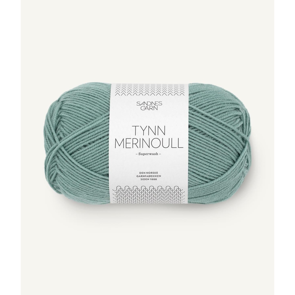 7741 Tynn Merinoull Støvet Petrol