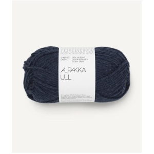 6081 Alpakka Ull Midnattsblå