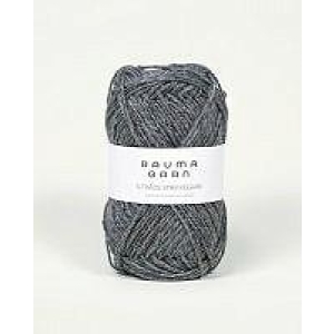 3-TR. STRIKKEGARN Mørk grå melert - 105