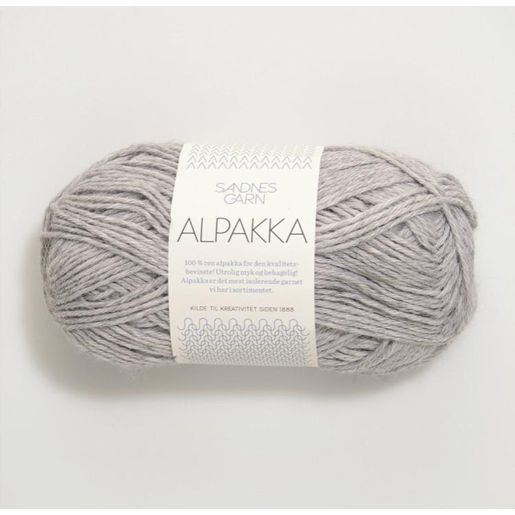 1032 Alpakka Lys Gråmelert