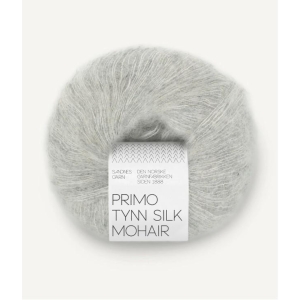 1022 Primo Tynn Silk Mohair Light Grey Melange