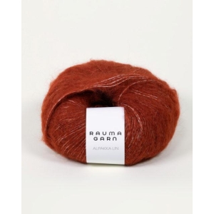Alpakka Lin Rubinrød