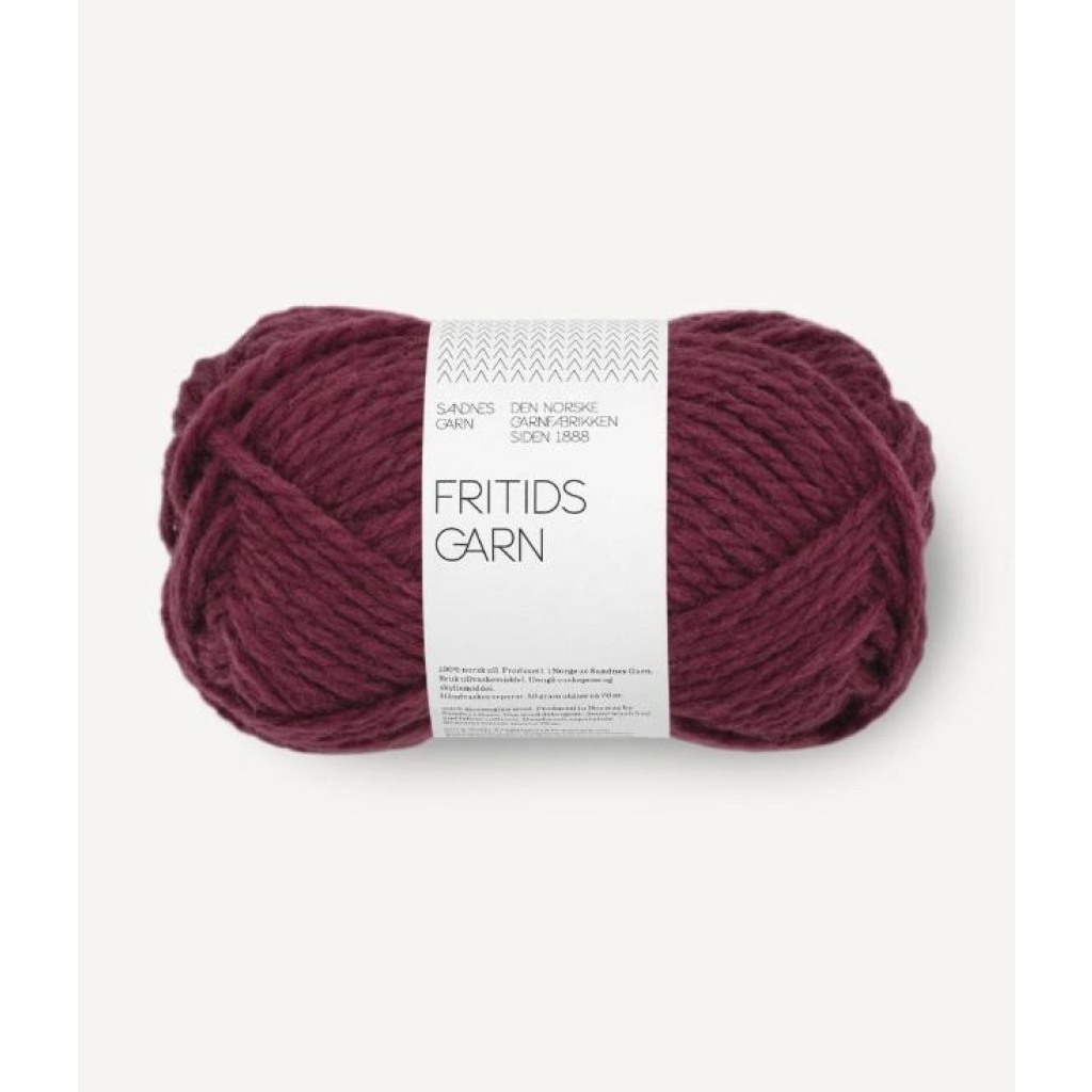 4372 Fritidsgarn Dyp Burgunder Nm 2,8/2