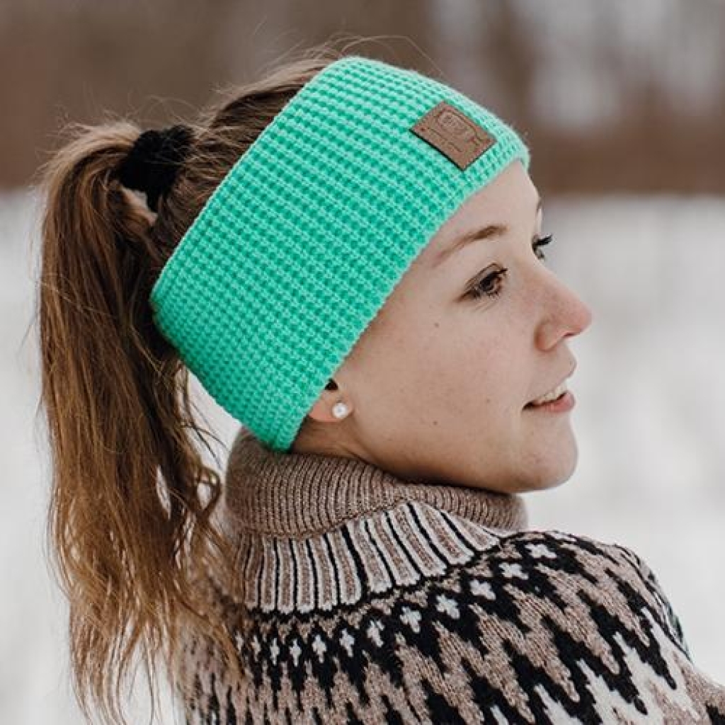 Headband Knit Mint-LittleMy