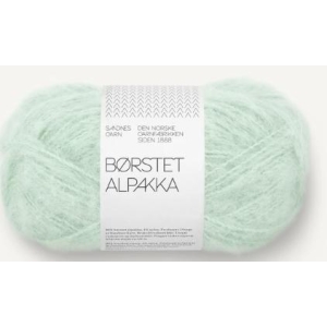 Børstet Alpakka Mint Green