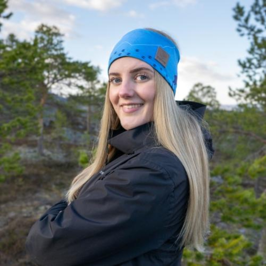 Reindeer Blå Headband