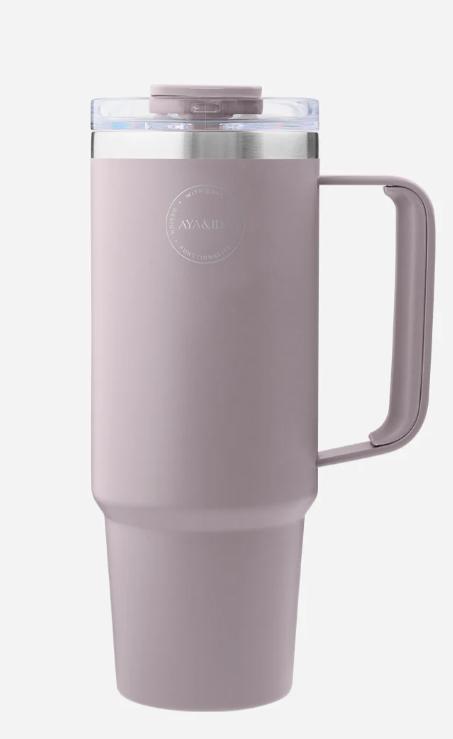 AYA & IDA Termokopp m sugerør 885 ML Lavendel