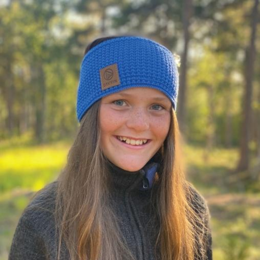 Laslettind Headband Knit Blue