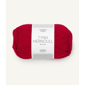 4219 Tynn Merinoull Rød