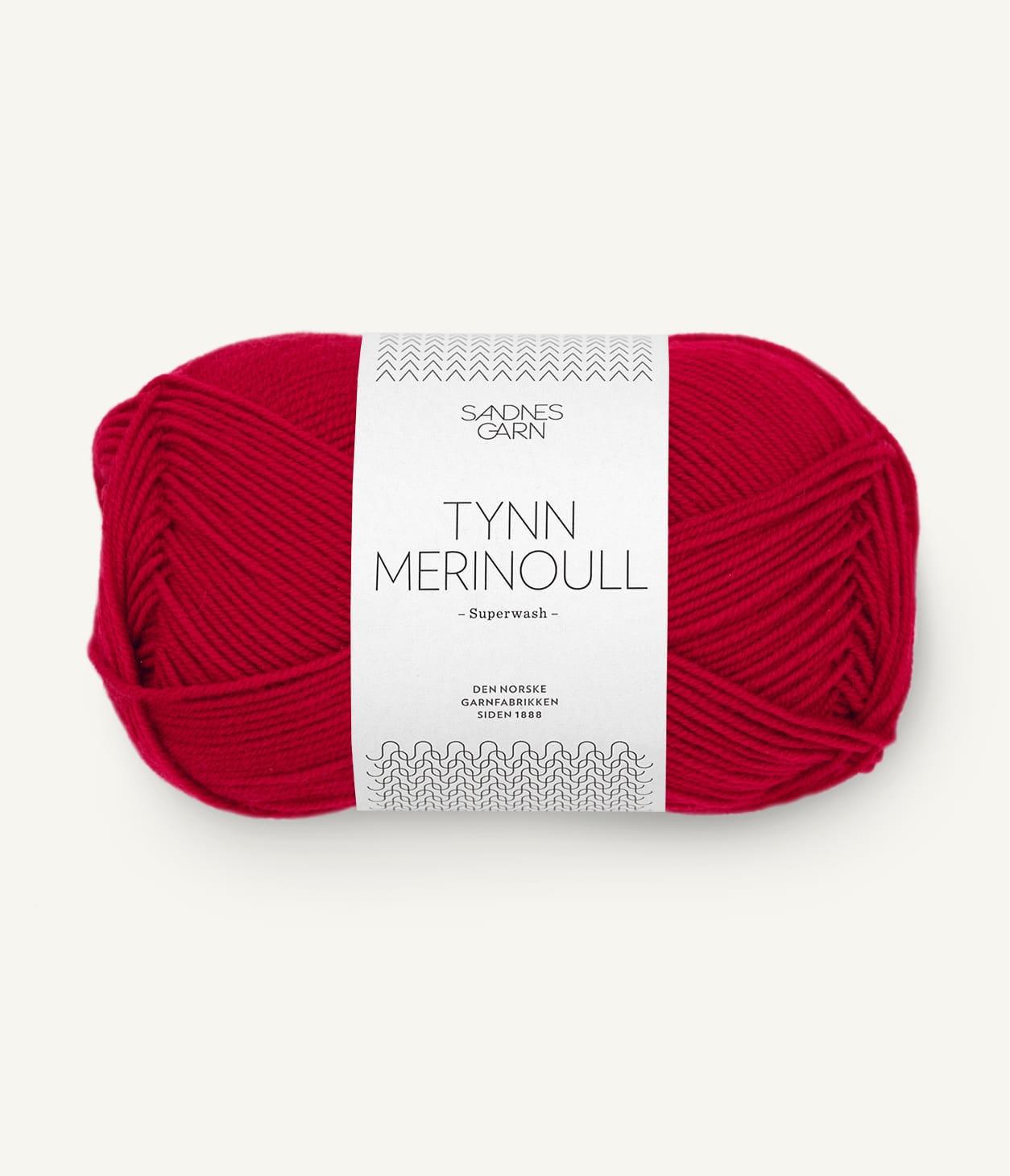 4219 Tynn Merinoull Rød