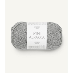 1042 Mini Alpakka Gråmelert