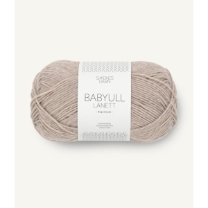 2650 Babyull Lanett Gråbeige melert