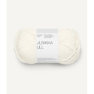 1002 Alpakka Ull Hvit