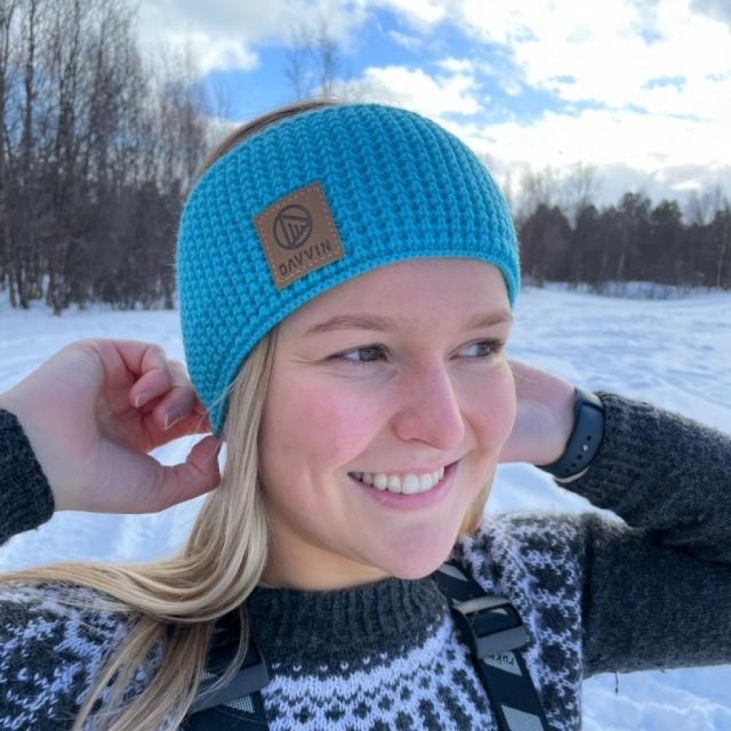 Laslettind Headband Knit Turkis