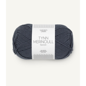 6071 Tynn Merinoull Gråblå