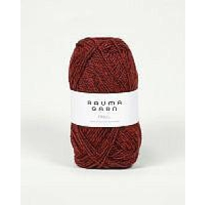 FINULL 4131 Dempet rød mørkmelert