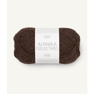 3091 Alpakka Følgetråd Cacao Nibs
