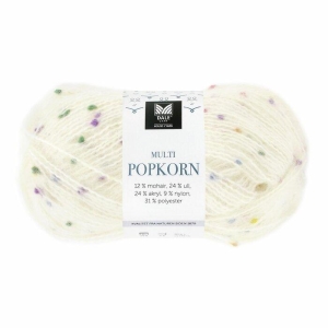 Multi Popkorn - Hvit