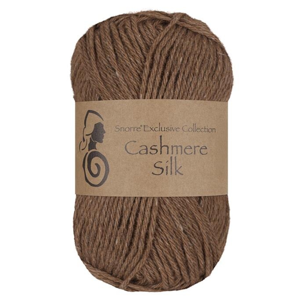 Snorre Cashmere Silk Sjokolade 609